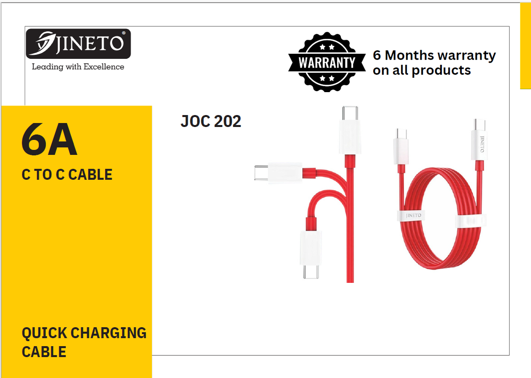 JCC-202 6A TYPE C TO TYPE C CABLE